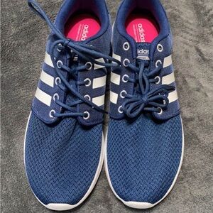 Adidas Navy Sneakers with White Accents